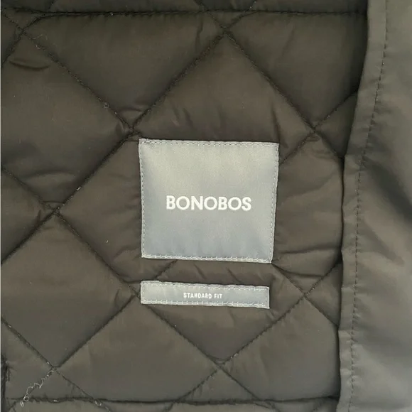 Mens Bonobos Black Quilted Jacket. Size XL - Picture 4 of 6